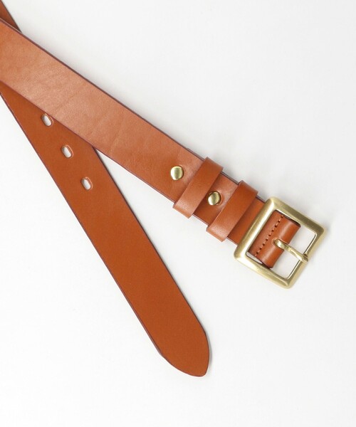 MONKEY TIME（モンキータイム）の「レザー ベルト 35mm幅（ベルト・メンズ・ブラウン/ブラック・FREE）」の4枚目の写真