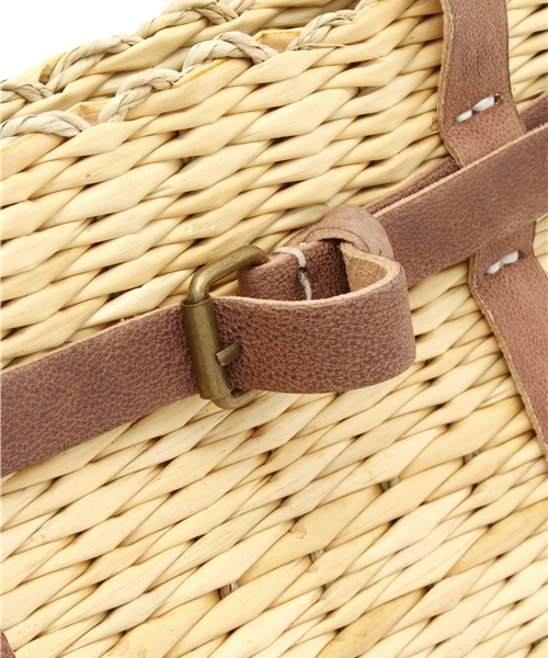 Kastane（カスタネ）の「【Kastane】スクエアショルダーバスケット（かごバッグ・レディース・ライトベージュ・FREE）」の5枚目の写真