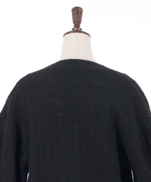 axes femme（アクシーズファム）の「透かし編みふわふわニットカーディガン（カーディガン/ボレロ・レディース・ブラック/ホワイト系その他/サックスブルー系・FREE）」の15枚目の写真