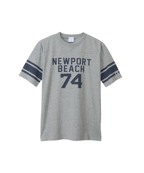 Champion(チャンピオン)の「【Champion/チャンピオン】メンズ ベーシック ショートスリーブTシャツ(Tシャツ/カットソー・メンズ・ブルー系その他/ホワイト/ベージュ系その他4/グレー・MEDIUM/LARGE/X-LARGE)」の2枚目の写真
