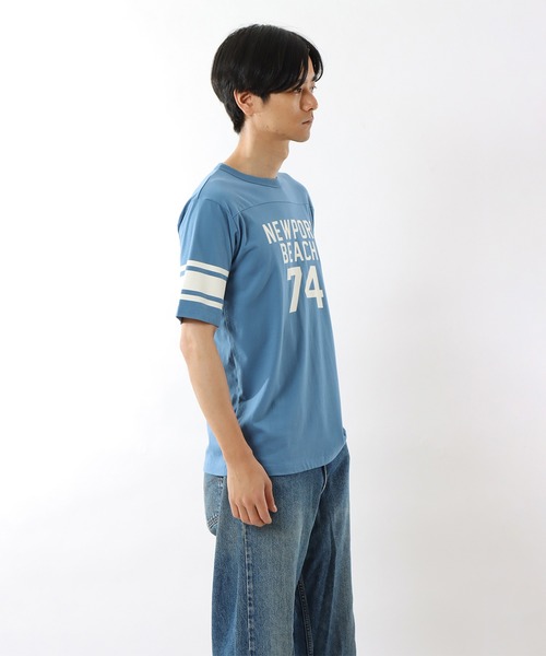 Champion(チャンピオン)の「【Champion/チャンピオン】メンズ ベーシック ショートスリーブTシャツ(Tシャツ/カットソー・メンズ・ブルー系その他/ホワイト/ベージュ系その他4/グレー・MEDIUM/LARGE/X-LARGE)」の20枚目の写真