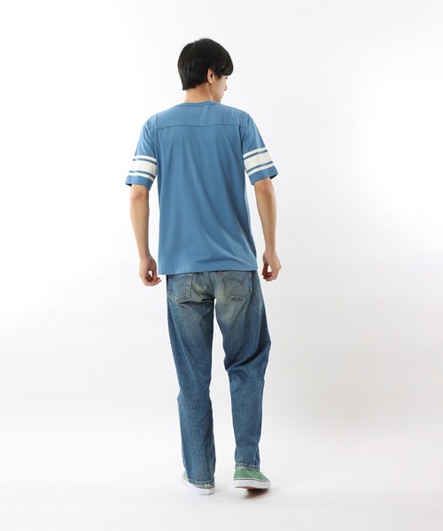 Champion(チャンピオン)の「【Champion/チャンピオン】メンズ ベーシック ショートスリーブTシャツ(Tシャツ/カットソー・メンズ・ブルー系その他/ホワイト/ベージュ系その他4/グレー・MEDIUM/LARGE/X-LARGE)」の12枚目の写真
