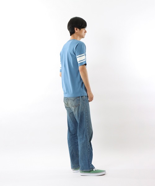 Champion(チャンピオン)の「【Champion/チャンピオン】メンズ ベーシック ショートスリーブTシャツ(Tシャツ/カットソー・メンズ・ブルー系その他/ホワイト/ベージュ系その他4/グレー・MEDIUM/LARGE/X-LARGE)」の15枚目の写真