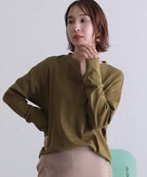 スキッパ―ラウンドヘムプルオーバー