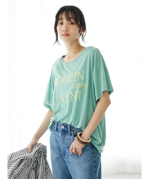CRAFT STANDARD BOUTIQUE（クラフトスタンダードブティック）の「シアーロゴTee（Tシャツ/カットソー・レディース・イエロー/ホワイト/グリーン/チャコールグレー・FREE）」の17枚目の写真