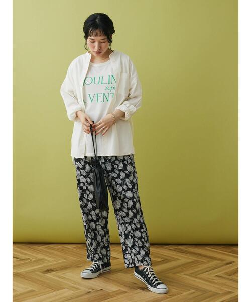 CRAFT STANDARD BOUTIQUE（クラフトスタンダードブティック）の「シアーロゴTee（Tシャツ/カットソー・レディース・イエロー/ホワイト/グリーン/チャコールグレー・FREE）」の18枚目の写真