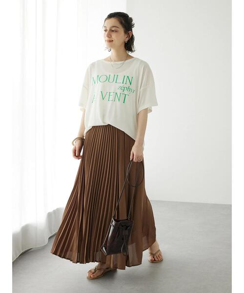 CRAFT STANDARD BOUTIQUE（クラフトスタンダードブティック）の「シアーロゴTee（Tシャツ/カットソー・レディース・イエロー/ホワイト/グリーン/チャコールグレー・FREE）」の22枚目の写真