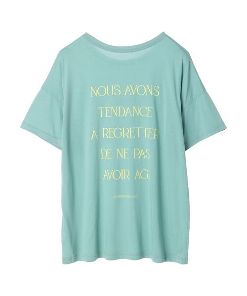 CRAFT STANDARD BOUTIQUE（クラフトスタンダードブティック）の「シアーロゴTee（Tシャツ/カットソー・レディース・イエロー/ホワイト/グリーン/チャコールグレー・FREE）」の20枚目の写真