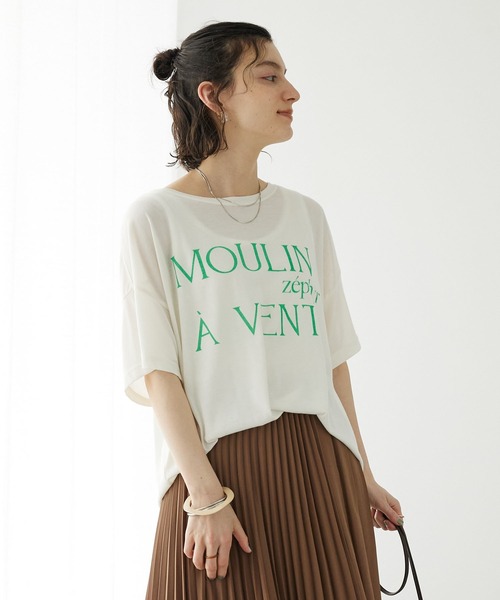CRAFT STANDARD BOUTIQUE（クラフトスタンダードブティック）の「シアーロゴTee（Tシャツ/カットソー・レディース・イエロー/ホワイト/グリーン/チャコールグレー・FREE）」の2枚目の写真