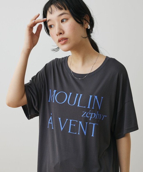 CRAFT STANDARD BOUTIQUE（クラフトスタンダードブティック）の「シアーロゴTee（Tシャツ/カットソー・レディース・イエロー/ホワイト/グリーン/チャコールグレー・FREE）」の3枚目の写真