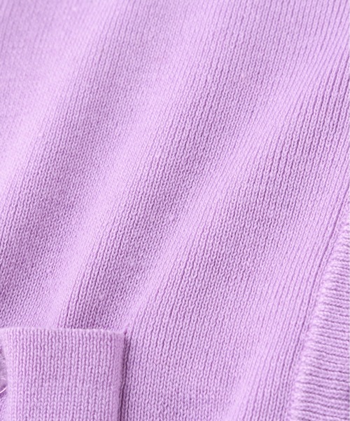 FREE'S MART（フリーズマート）の「ポケット付きニットカーディガン（カーディガン/ボレロ・レディース・パープル/グリーン/ホワイト/ブラック・FREE）」の6枚目の写真