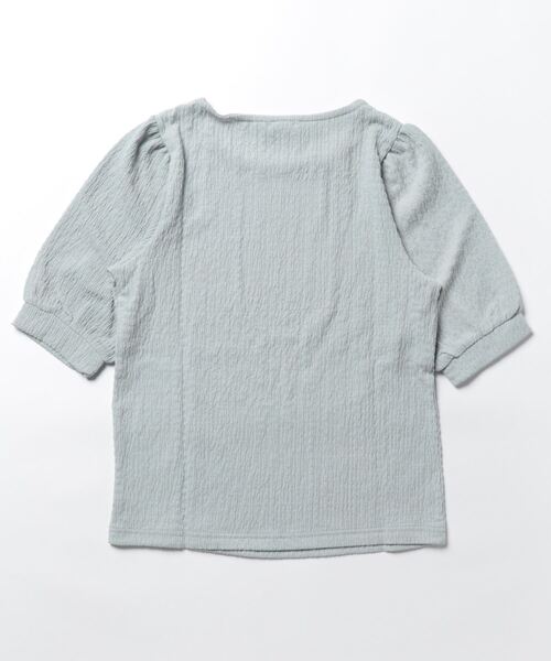 Honeys（ハニーズ）の「ボリューム袖ぽこぽこトップス（Tシャツ/カットソー・レディース・アイボリー/グレイッシュベージュ/ブラック/ミント・S/M/L/LL）」の18枚目の写真