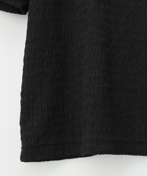 Honeys（ハニーズ）の「ボリューム袖ぽこぽこトップス（Tシャツ/カットソー・レディース・アイボリー/グレイッシュベージュ/ブラック/ミント・S/M/L/LL）」の6枚目の写真