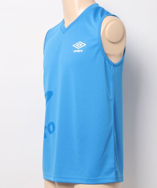 UMBRO（アンブロ）の「umbro/アンブロ Vネックスリーブレス ビッグロゴ メッシュ 吸汗速乾（その他アンダーウェア/インナー・メンズ・ターコイズブルー/ブルー/ホワイト・MEDIUM/LARGE）」の4枚目の写真