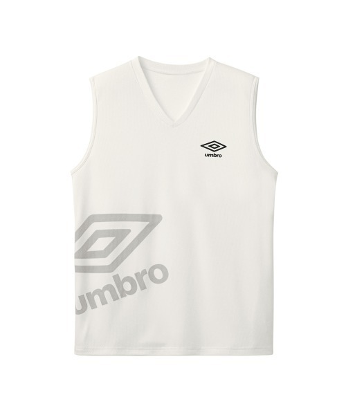 UMBRO（アンブロ）の「umbro/アンブロ Vネックスリーブレス ビッグロゴ メッシュ 吸汗速乾（その他アンダーウェア/インナー・メンズ・ターコイズブルー/ブルー/ホワイト・MEDIUM/LARGE）」の2枚目の写真