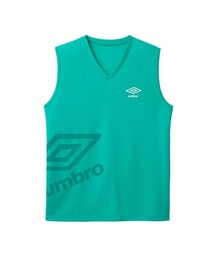 umbro/アンブロ Vネックスリーブレス ビッグロゴ メッシュ 吸汗速乾