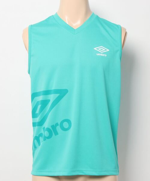 UMBRO（アンブロ）の「umbro/アンブロ Vネックスリーブレス ビッグロゴ メッシュ 吸汗速乾（その他アンダーウェア/インナー・メンズ・ターコイズブルー/ブルー/ホワイト・MEDIUM/LARGE）」の11枚目の写真