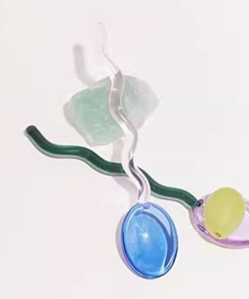 Made in I（メイドインアイ）の「クリアガラススプーン（カトラリー・レディース・ブルー/ピンク/パープル/イエロー/オレンジ・FREE）」の2枚目の写真