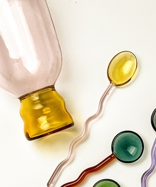 Made in I（メイドインアイ）の「クリアガラススプーン（カトラリー・レディース・ブルー/ピンク/パープル/イエロー/オレンジ・FREE）」の8枚目の写真