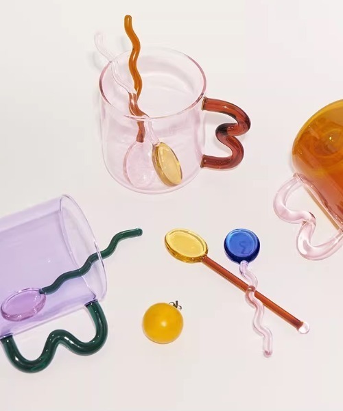 Made in I（メイドインアイ）の「クリアガラススプーン（カトラリー・レディース・ブルー/ピンク/パープル/イエロー/オレンジ・FREE）」の10枚目の写真