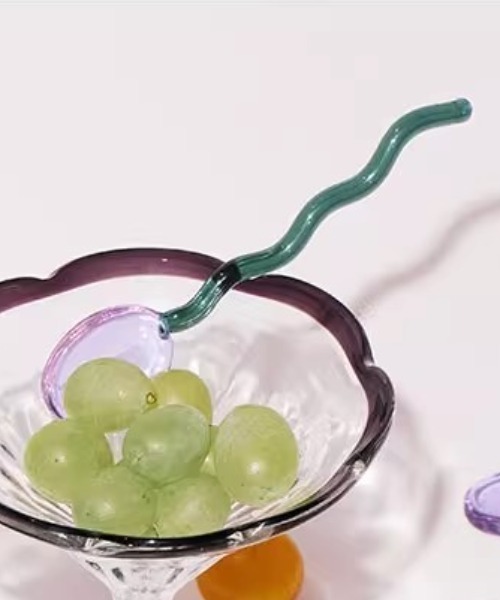 Made in I（メイドインアイ）の「クリアガラススプーン（カトラリー・レディース・ブルー/ピンク/パープル/イエロー/オレンジ・FREE）」の13枚目の写真