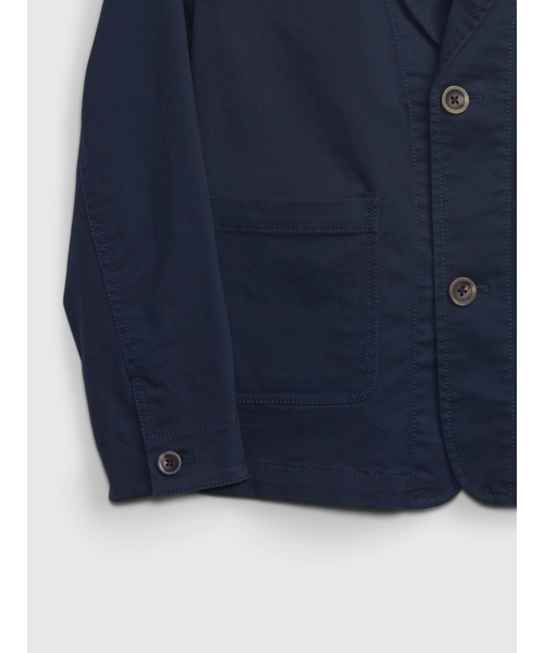 GAP(ギャップ)の「カーキ ブレザー・ジャケット (キッズ)(テーラードジャケット・キッズ・ベージュ/ネイビー・S/M/XL/L/XXL)」の3枚目の写真