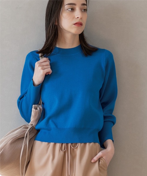 OPAQUE.CLIP（オペークドットクリップ）の「◆ボリュームスリーブ ニットプルオーバー【洗濯機洗い可】（ニット/セーター・レディース・ホワイト系その他3/ブルー/ホワイト系/ブラック・36/38/40）」の15枚目の写真