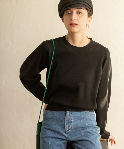 OPAQUE.CLIP（オペークドットクリップ）の「◆ボリュームスリーブ ニットプルオーバー【洗濯機洗い可】（ニット/セーター・レディース・ホワイト系その他3/ブルー/ホワイト系/ブラック・36/38/40）」の18枚目の写真