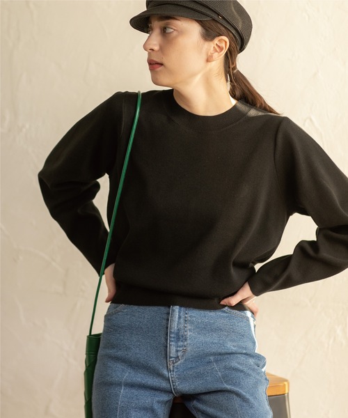 OPAQUE.CLIP（オペークドットクリップ）の「◆ボリュームスリーブ ニットプルオーバー【洗濯機洗い可】（ニット/セーター・レディース・ホワイト系その他3/ブルー/ホワイト系/ブラック・36/38/40）」の19枚目の写真