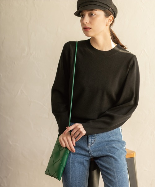 OPAQUE.CLIP（オペークドットクリップ）の「◆ボリュームスリーブ ニットプルオーバー【洗濯機洗い可】（ニット/セーター・レディース・ホワイト系その他3/ブルー/ホワイト系/ブラック・36/38/40）」の21枚目の写真