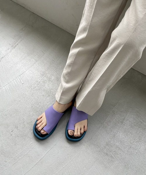 ORiental TRaffic(オリエンタルトラフィック)の「■厚底トングサンダル/31241(サンダル・レディース・ブラック/ベージュ/パープル・SS/S/M/L/LL/3L)」の3枚目の写真