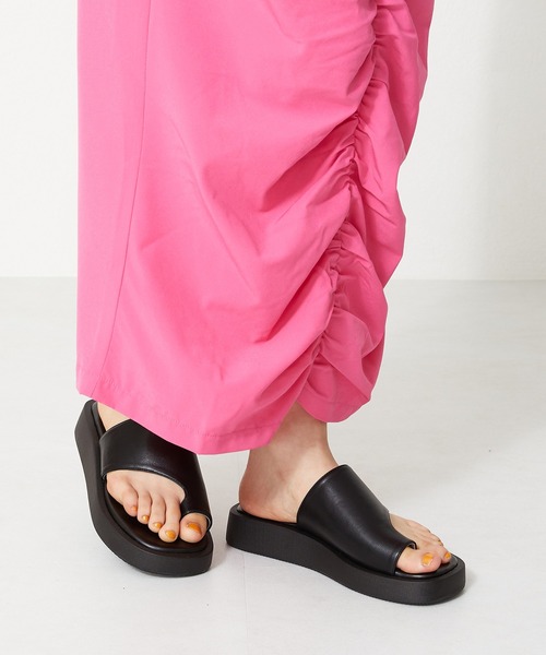 ORiental TRaffic(オリエンタルトラフィック)の「■厚底トングサンダル/31241(サンダル・レディース・ブラック/ベージュ/パープル・SS/S/M/L/LL/3L)」の12枚目の写真