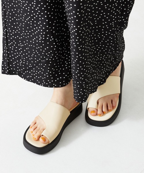 ORiental TRaffic(オリエンタルトラフィック)の「■厚底トングサンダル/31241(サンダル・レディース・ブラック/ベージュ/パープル・SS/S/M/L/LL/3L)」の16枚目の写真