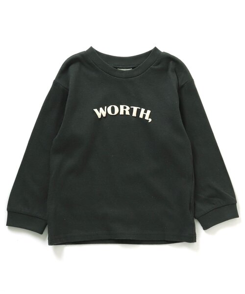 BREEZE（ブリーズ）の「【WEB限定】カラバリプリント長袖Tシャツ（Tシャツ/カットソー・キッズ・オレンジ/オフホワイト/カーキ/サックスブルー/ラベンダー/チャコール/グレー/ブラウン/イエロー・140/120/100/130/110/90/80）」の3枚目の写真