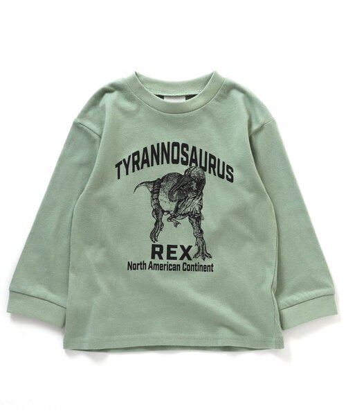 BREEZE（ブリーズ）の「【WEB限定】カラバリプリント長袖Tシャツ（Tシャツ/カットソー・キッズ・オレンジ/オフホワイト/カーキ/サックスブルー/ラベンダー/チャコール/グレー/ブラウン/イエロー・140/120/100/130/110/90/80）」の16枚目の写真