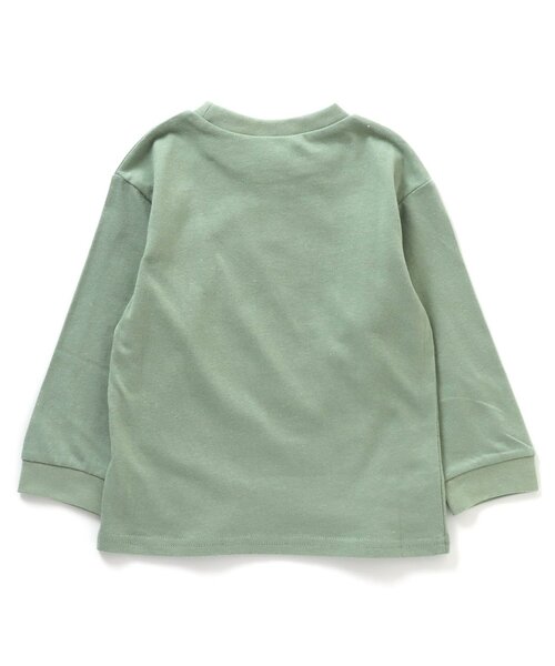 BREEZE（ブリーズ）の「【WEB限定】カラバリプリント長袖Tシャツ（Tシャツ/カットソー・キッズ・オレンジ/オフホワイト/カーキ/サックスブルー/ラベンダー/チャコール/グレー/ブラウン/イエロー・140/120/100/130/110/90/80）」の13枚目の写真