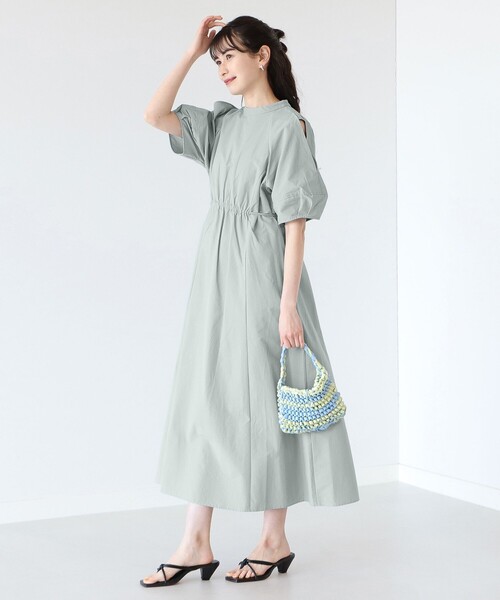 Ray BEAMS（レイビームス）の「Ray BEAMS / アーム スリット ワンピース（ワンピース・レディース・イエロー系その他5/ブラック/サックスブルー・0/1）」の3枚目の写真