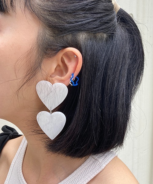 Casselini（キャセリーニ）の「Casselini(キャセリーニ)カラーなみなみイヤカフセット（イヤーカフ・レディース・ピンク/シルバー/ブルー・FREE）」の9枚目の写真