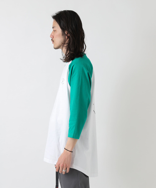 POLeR(ポーラー)の「POLeR EYE GAZER RAGLAN SLEEVE(Tシャツ/カットソー・メンズ・グリーン/レッド/ブラック・MEDIUM/LARGE)」の7枚目の写真