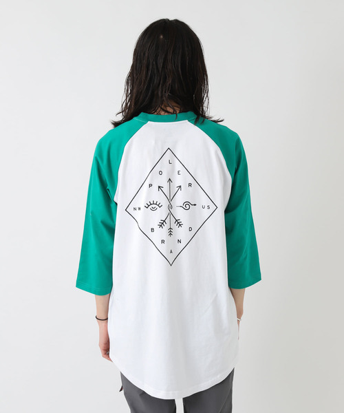POLeR(ポーラー)の「POLeR EYE GAZER RAGLAN SLEEVE(Tシャツ/カットソー・メンズ・グリーン/レッド/ブラック・MEDIUM/LARGE)」の16枚目の写真