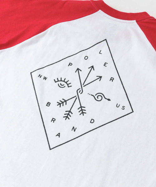 POLeR(ポーラー)の「POLeR EYE GAZER RAGLAN SLEEVE(Tシャツ/カットソー・メンズ・グリーン/レッド/ブラック・MEDIUM/LARGE)」の8枚目の写真