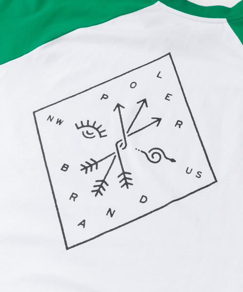 POLeR(ポーラー)の「POLeR EYE GAZER RAGLAN SLEEVE(Tシャツ/カットソー・メンズ・グリーン/レッド/ブラック・MEDIUM/LARGE)」の10枚目の写真