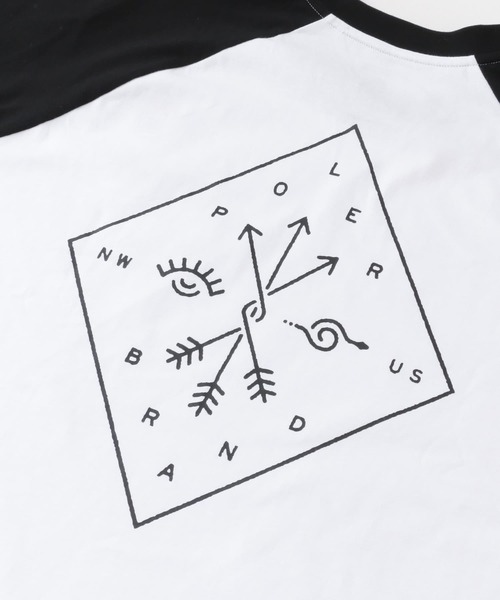 POLeR(ポーラー)の「POLeR EYE GAZER RAGLAN SLEEVE(Tシャツ/カットソー・メンズ・グリーン/レッド/ブラック・MEDIUM/LARGE)」の5枚目の写真