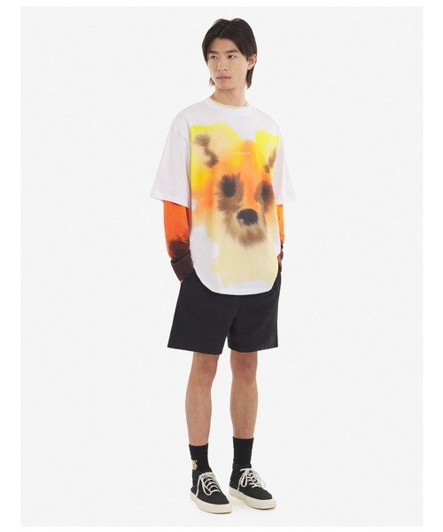 即配★MAISON KITSUNE TEE SHIRT MK x ROP VAN MIERLO FOX EASY Maison Kitsuné White Rop Van Mierlo Edition Fox T-Shirt