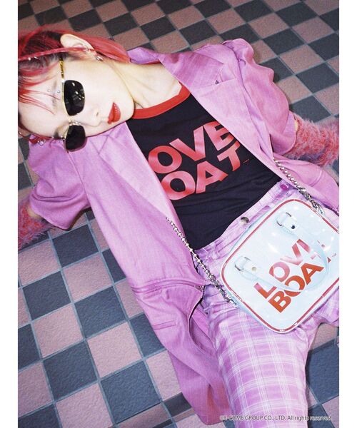 jouetie(ジュエティ)の「LOVE BOAT ミニマムボストン【コラボ】(ボストンバッグ・レディース・ブラック/ブルー/クリア・FREE)」の13枚目の写真