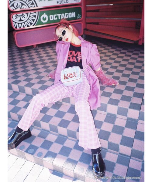 jouetie(ジュエティ)の「LOVE BOAT ミニマムボストン【コラボ】(ボストンバッグ・レディース・ブラック/ブルー/クリア・FREE)」の7枚目の写真