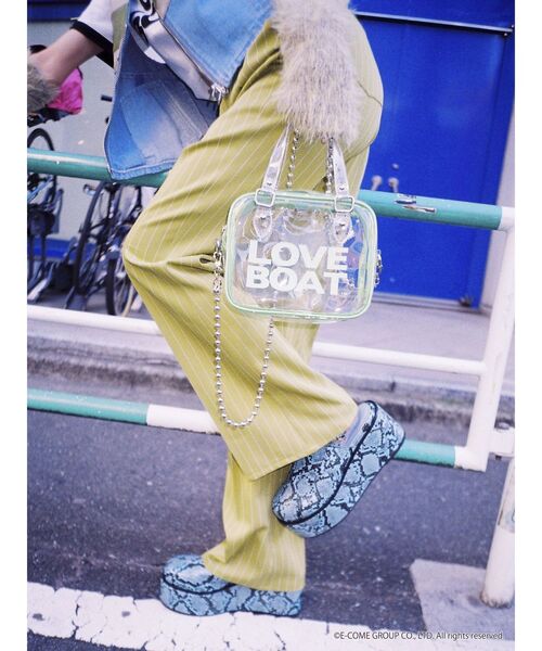 jouetie(ジュエティ)の「LOVE BOAT ミニマムボストン【コラボ】(ボストンバッグ・レディース・ブラック/ブルー/クリア・FREE)」の21枚目の写真