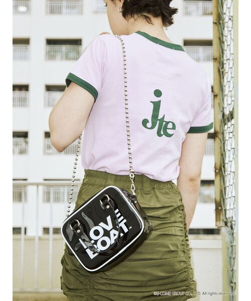 jouetie(ジュエティ)の「LOVE BOAT ミニマムボストン【コラボ】(ボストンバッグ・レディース・ブラック/ブルー/クリア・FREE)」の4枚目の写真