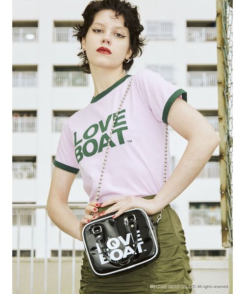jouetie(ジュエティ)の「LOVE BOAT ミニマムボストン【コラボ】(ボストンバッグ・レディース・ブラック/ブルー/クリア・FREE)」の10枚目の写真