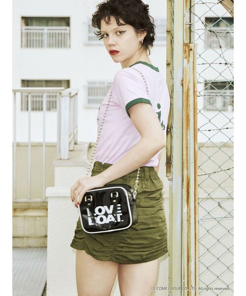 jouetie(ジュエティ)の「LOVE BOAT ミニマムボストン【コラボ】(ボストンバッグ・レディース・ブラック/ブルー/クリア・FREE)」の14枚目の写真